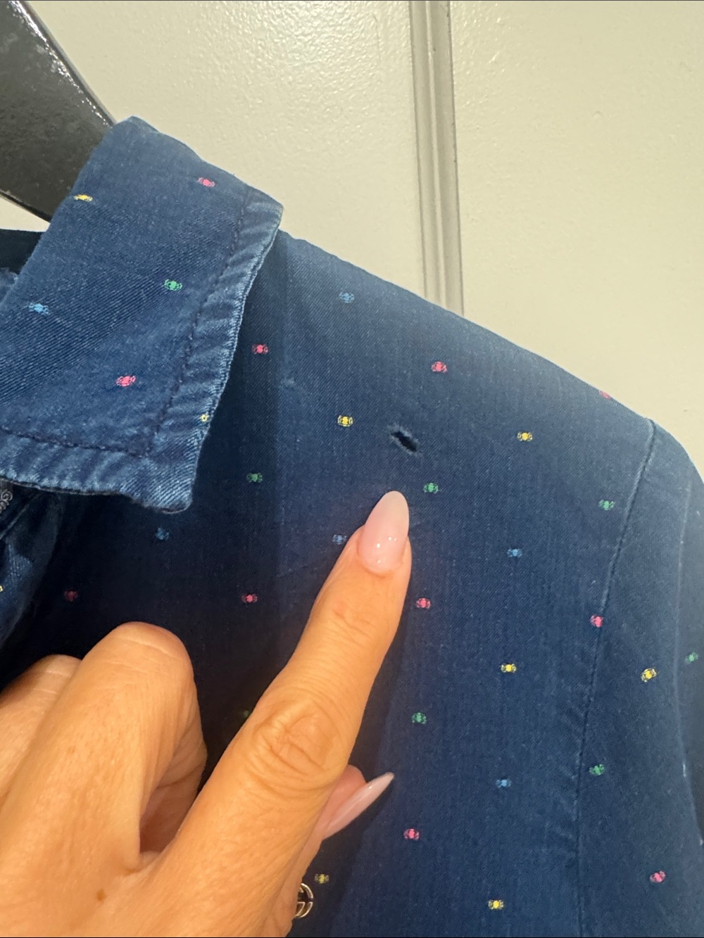 Gucci Kids Denim multi color Confetti Dress Size 10 GG Italy - Picture 11 of 17